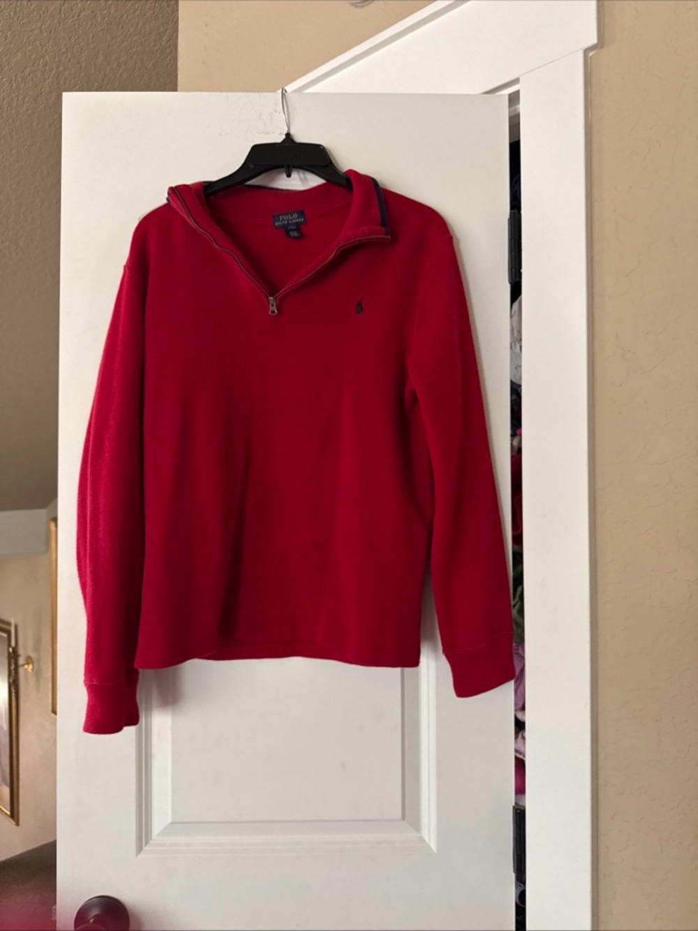 Polo by Ralph Lauren Bright Red Half-Zip Pullover